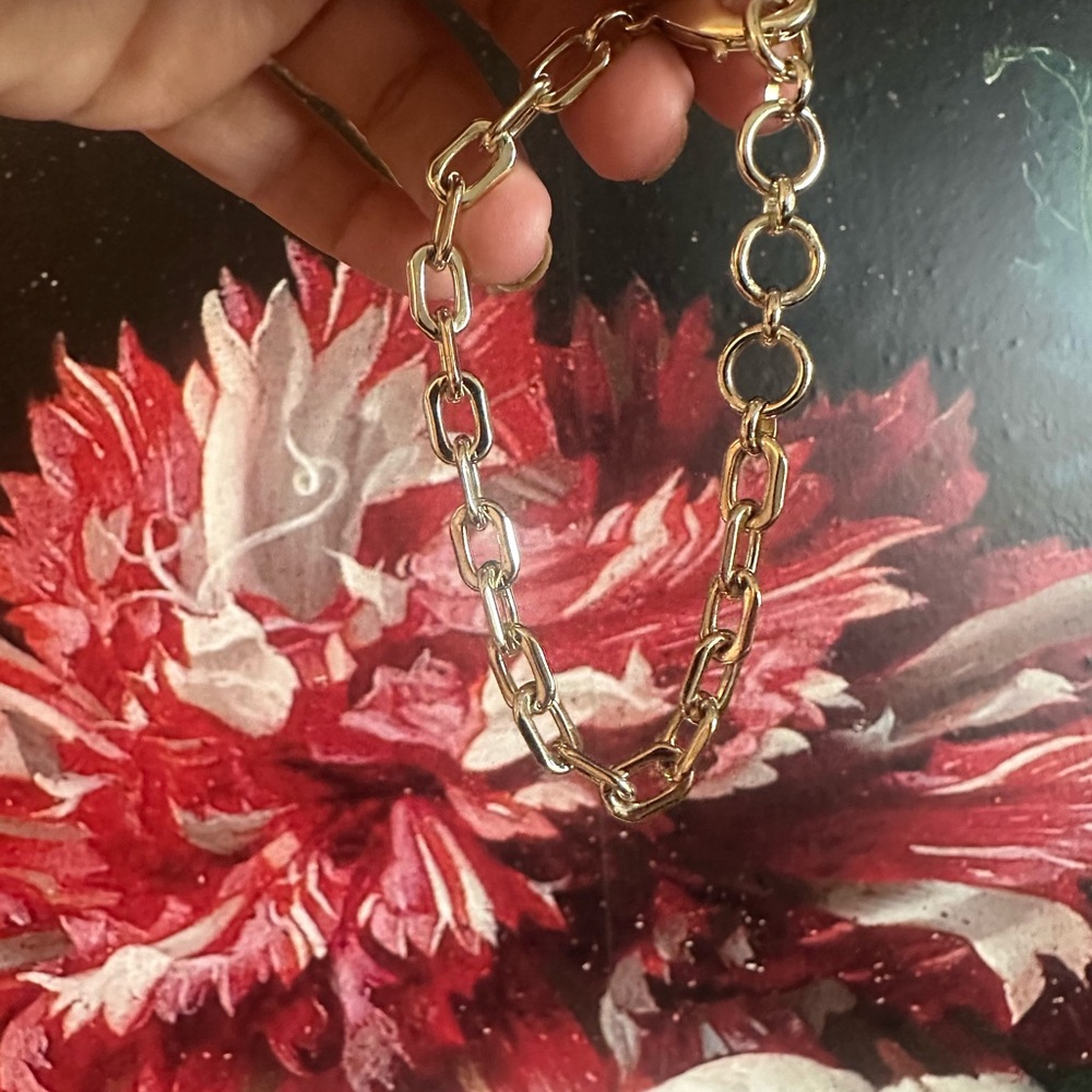 Kendra Scott Small Gold Chain & Matching Bracelet